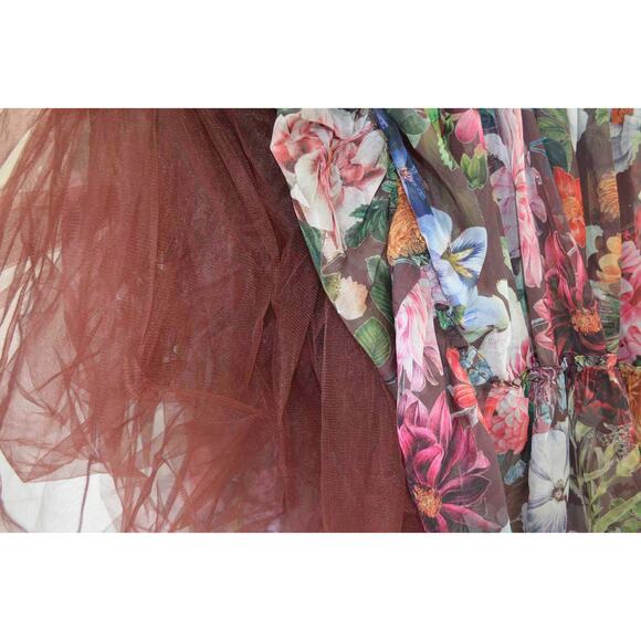 Anthropologie Geisha Designs Isabella Dress Womens 4 Fairy Whimsical Brown - Picture 8 of 8